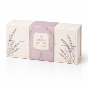 Caja de Regalo de Papel Rígido de Doble Puerta con Diseño de Lujo, Cierre Magnético, Forro de Esponja, Laminación Mate, Personalizable - Product Image 3