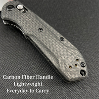 BM 565 Mini Freek Vouwmes D2 Drop Point Lemmet Carbon Fiber Handvat EDC Gereedschap Buitenactiviteiten Jacht Zakmes Fruitmes