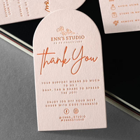 Cartes de visite personnalisées en typographie, en carton épais, cartes de remerciement pour la promotion de votre marque
