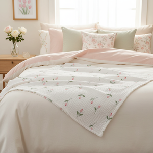 Tela de Muselina de Algodón 100% Orgánico, <span class=keywords><strong>Doble</strong></span> Capa, Estampado Personalizado, para Coser, Envoltura para Bebé, Venta al por Mayor, Barata, 2024 - Product Image 2