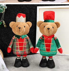 Ours en peluche <span class=keywords><strong>soldat</strong></span> <span class=keywords><strong>de</strong></span> Noël grande taille, ours extensible, décoration <span class=keywords><strong>de</strong></span> Noël pour la maison - Product Image 5