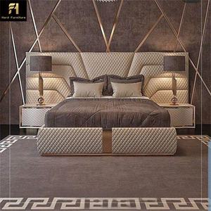 Ensemble de Chambre à Coucher de Luxe de Qualité Supérieure, Expérience de Plaisir, Lit Double Moderne en Cuir Souple, Mobilier d'Hôtel Haut de Gamme - Product Image 2