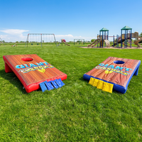 Jeu de Cornhole Gonflable Géant à Prix Abordable – Jeux de Carnaval Gonflables Commerciaux pour Location de Fêtes en Extérieur
