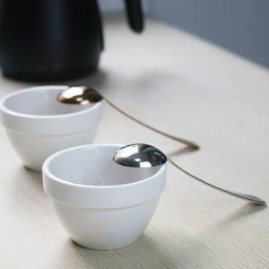 Tazón de Degustación de Café Estándar <span class=keywords><strong>SCA</strong></span> con Cuchara de Acero Inoxidable, Juego de Tazones de Cerámica para Degustación de Café, Accesorios para Baristas - Product Image 4
