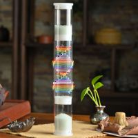 Jinfang DNA Crystal Rain Stick for Sound Healing Premium Rainstick Percussion Instrument for Meditation Sound Bath Therapy