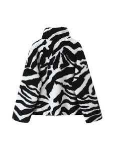 ผ้าขนสัตว์เทียมลายยอดนิยมสำหรับผู้หญิง ย้อมสีสำหรับฤดูใบไม้ร่วง เหมาะสำหรับทำเสื้อแจ็คเก็ต - Product Image 3