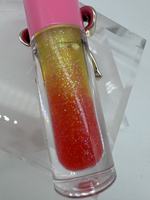 Gloss à lèvres hydratant transparent enrichi en vitamine E, imperméable, à deux tons dégradés, en forme de nœud papillon, effet repulpant