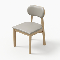 HUALIN Ensemble de sièges modernes en bois massif pour restaurant, hôtel, café, table à manger et chaises en bois massif