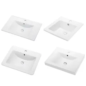 Wholesale Cupc Vanity Basins Ceramic Hand Concrete Wash Basin White Onyx Bathroom Single Vessel Sink