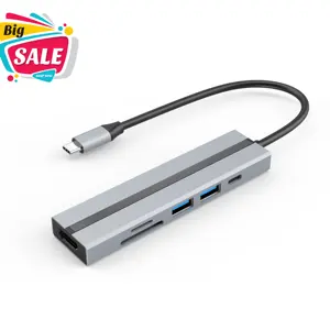 4k 30hz usb sd tf pd 5gbps 100w usb c डॉकिंग स्टेशन हब Otg एडाप्टर स्प्लिटर लैपटॉप नोटबुक