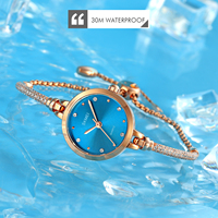 SKMEI 1805 Nouveautés Montre Bracelet Femme Tendance Très Populaire Diamant Haute Qualité Acier Inoxydable et Cuivre Quartz