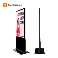 Écrans publicitaires numériques verticaux sur pied 32 pouces Android/Windows pour affichage dynamique