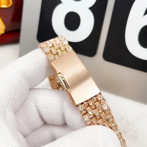 Reloj de Pulsera de Cuarzo de Lujo con Diamantes Completos, Esfera con Números Romanos, Estilo Hip Hop y de Negocios, Novedad 2026 - Product Image 5