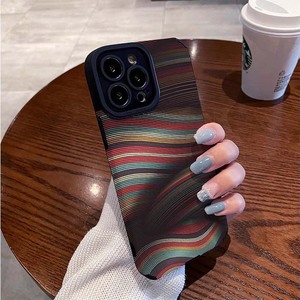 Belle couleur vague <span class=keywords><strong>ligne</strong></span> impression TPU cuir artificiel housse de téléphone portable pour Iphone 8 X Xr Xs <span class=keywords><strong>11</strong></span> 12 13 14 15 16 17 Pro Max - Product Image 5