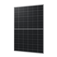 Panneau solaire monocristallin N-Type demi-cellule 430-450W, 108 cellules, verre simple, cadre en aluminium noir, module PV pour maisons