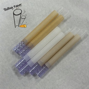 Wholesale inventory 10 * 30MM <b>white</b> glass mouth smoking <b>roll</b> <b>paper</b> customized spiral glass mouth cigarette <b>paper</b> tube - Product Image 3