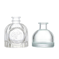 Flacon diffuseur de parfum en verre transparent de luxe personnalisé de 50 ml, 100 ml, 150 ml, 200 ml, flacon d'aromathérapie en verre