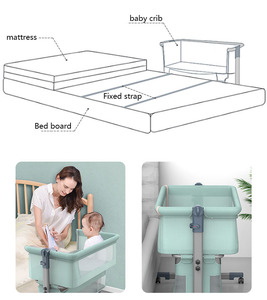 <span class=keywords><strong>Lit</strong></span> <span class=keywords><strong>de</strong></span> bébé moderne pour nouveau-né, berceau portable à placer près du <span class=keywords><strong>lit</strong></span>, berceau pliable, <span class=keywords><strong>lit</strong></span> à bascule pour bébé - Product Image 6