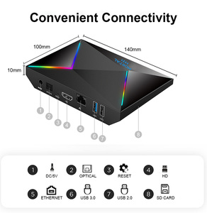 TV Box Octa Core IP 2026, H728 Smart Android 14, Reproductor Multimedia 8K, <span class=keywords><strong>Red</strong></span> Rápida de 1000M, Doble BT 2.4G, VS X96Q PRO <span class=keywords><strong>PLUS</strong></span> - Product Image 3