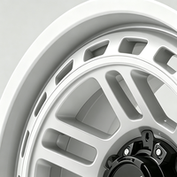 Jantes tout-terrain personnalisées en alliage Beadlock blanches de 15 à 20 pouces 6x139.7 pour Jeep Wrangler Toyota Tacoma Hilux LC200 Ford F150