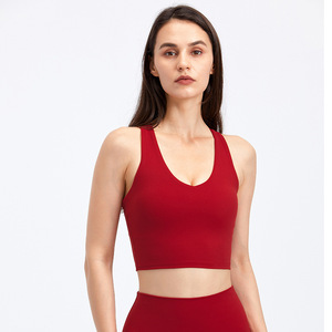 Nueva llegada colorido cuello en V alto impacto Yoga Tops deporte Yoga sujetador - Product Image 3