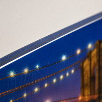 Nouvelle toile murale de nuit de la Pont de Brooklyn, New York, 90x60cm, Acrylique brillant moderne, Paysage urbain, Décoration intérieure, Vente en gros