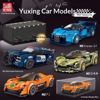 27000-27136 Jouet de construction DIY en blocs, mini-voiture célèbre en plastique ABS, puzzle à huit grilles