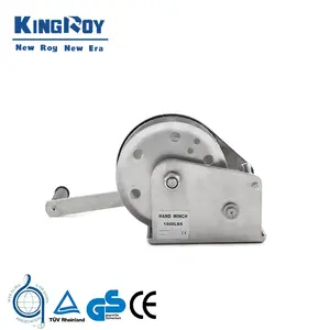 KingRoy-cabrestante manual pequeño de acero inoxidable, 1600lbs, con freno