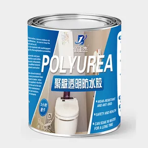 Colorless 0 VOC Single 1 Component Polyurea Spray Polyured Waterproofing Coating For Bathroom Swimming Pool Fish Pond