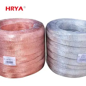 Made in China Flexível Estanhado Cobre Braid Pure Copper Ground Wire Encalhado Isolado Bare Ótimo para Aplicações Overhead