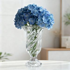 כפר הוריקן אמנות דקו ידידותי לסביבה הפה רחב ברור ואז קריסטל גדול תפאורה זכוכית גדולה - Product Image 5