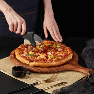 <b>Black</b> Walnut Wood Steak <b>Plate</b> Rectangle Japanese Style Durable Dinnerware For Afternoon Tea - Product Image 4