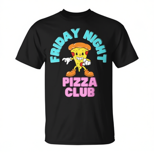 Camiseta del Club de Pizza de Viernes Nocturno, Ropa Promocional con Temática de Comida Italiana - Product Image 2