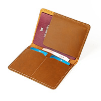 Venta Directa de Fábrica, Estuche para Pasaporte de Cuero Genuino, Estilo Moderno, Porta Pasaportes de Piel Vacuna, Ideal para Viajes