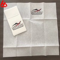 Serviettes de table jetables en papier Airlaid doux, logo personnalisé, taille et couleur, hygiéniques, pour restaurants, traiteurs et événements