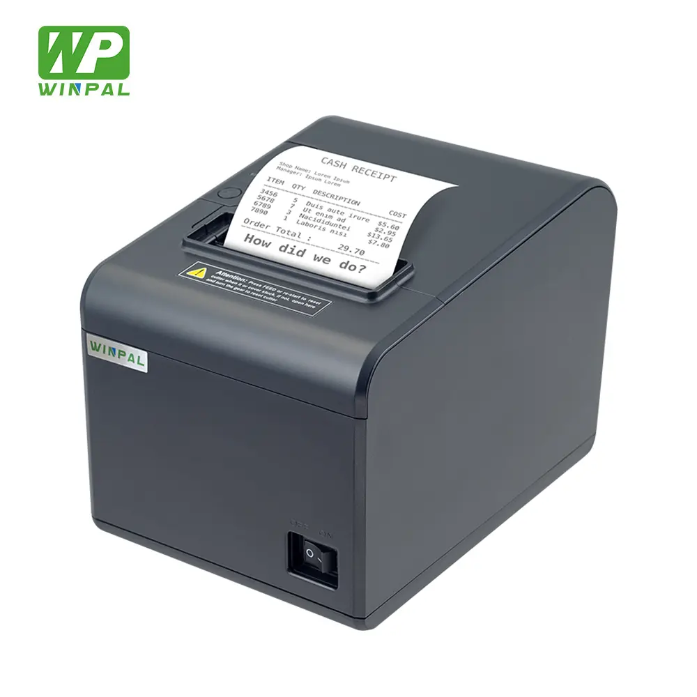 Winsal WP230 facile operazione 80mm POS stampante termica per ricevute USB seriale Lan termica per biglietti stampante per più campi