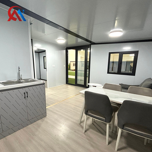 Maison modulaire isolée à double extension de 20 pieds <span class=keywords><strong>avec</strong></span> <span class=keywords><strong>chambre</strong></span> et salon séparés pour station balnéaire – Maison préfabriquée de 20 pieds - Product Image 2