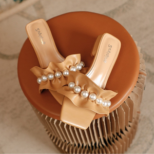 2025 Summer Large Size Sandalias De Crystal Rhinestones Toe Ring Cute Trending Slipper Slides <b>Sandals</b> - Product Image 2