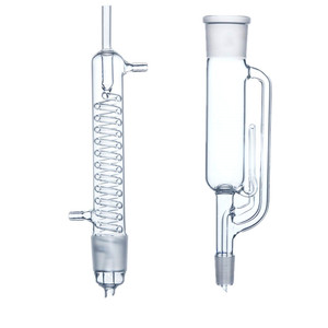 HAIJU LAB Personalizable 3,3 Vidrio de borosilicato 500ml 24/40 Vidrio Soxhlet Extractor <span class=keywords><strong>Graham</strong></span> Bobina Condensador Frasco de fondo plano OEM - Product Image 5