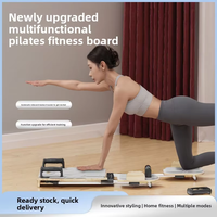 Nouvelle Machine de Pilates Multifonctionnelle Mini Portable en Cuir PU Chêne, Lit de Pilates Cadillac pour Femme, Utilisation à Domicile/Studio, Yoga