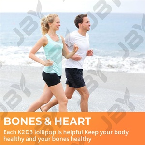 JBY Grosir Suplemen Halal Vegan dengan <span class=keywords><strong>Vitamin</strong></span> D3 dan K2 Alami untuk Perawatan Tulang Harian Kalsium Magnesium Seng Lolipop - Product Image 4