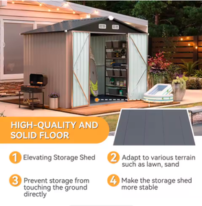 Caseta <span class=keywords><strong>de</strong></span> Jardín para Aficionados, Invernadero <span class=keywords><strong>Exterior</strong></span>, Cabina <span class=keywords><strong>de</strong></span> <span class=keywords><strong>Almacenamiento</strong></span>, Caseta <span class=keywords><strong>de</strong></span> Herramientas <span class=keywords><strong>de</strong></span> Acero para Amantes <span class=keywords><strong>de</strong></span> las Plantas y Proyectos <span class=keywords><strong>de</strong></span> Bricolaje en el Patio Trasero - Product Image 3