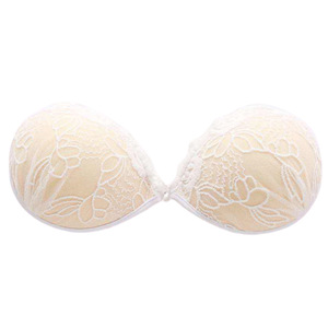 Reggiseno invisibile in silicone a forma di mano, sexy con superficie in pizzo, biadesivo con alette trasparenti - Product Image 5