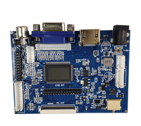 Carte de contrôle LCD TTL LVDS 50 broches AT070TN90/92/94 AV+VGA, carte pilote LCD TFT PCB800099 V9 VGA pour enregistreur de voiture
