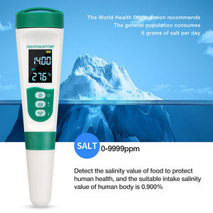 Nuevo <span class=keywords><strong>Medidor</strong></span> de Salinidad para <span class=keywords><strong>Piscinas</strong></span> PH/TDS/EC/Temperatura/<span class=keywords><strong>Sal</strong></span>, <span class=keywords><strong>Medidor</strong></span> Digital Recargable 5 en 1 para <span class=keywords><strong>Piscinas</strong></span>, Peceras, Acuarios - Product Image 2