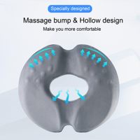Coussin de siège ergonomique en mousse à mémoire de forme pour le coccyx, les hémorroïdes, le post-partum, la grossesse, la récupération post-chirurgicale, soutien des fesses, assise confortable MJ