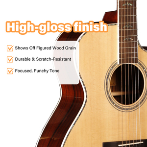 Guitare acoustique 41/40 pouces, directement de l'usine, avec marquage personnalisable, table <span class=keywords><strong>en</strong></span> bois massif. - Product Image 3