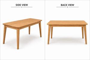 Mesa de Comedor Rectangular de Madera Maciza Moderna de Alta Calidad, Estilo Simple y Elegante para el Hogar, Muebles de Comedor para Restaurantes - Product Image 2