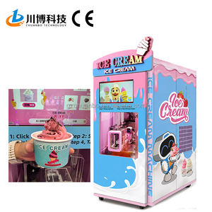 New Design High ROI Self Service Frozen Dessert Maker For Mall Cinema Scenic Area Automatic Ice Cream Vending Machine