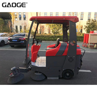 GAOGE S8 Balayeuse Électrique Industrielle à Quatre Balais Latéraux, Batterie 48V 100Ah pour Zones de Stationnement